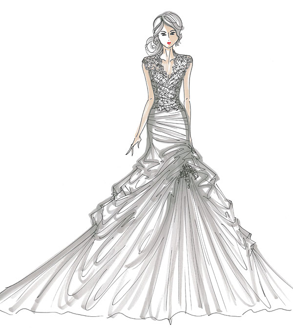 new wedding dress sketches 012